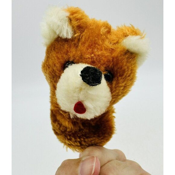 Pedigree Pocket Puppets Bear Baby Hand Finger Lot of 2 Plush Stuffed Animal VTG - Picture 6 of 8
